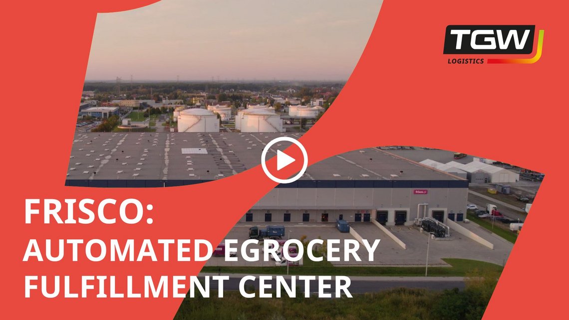 Video teaser for the Frisco case study about the automated E-grocery fulfillment center