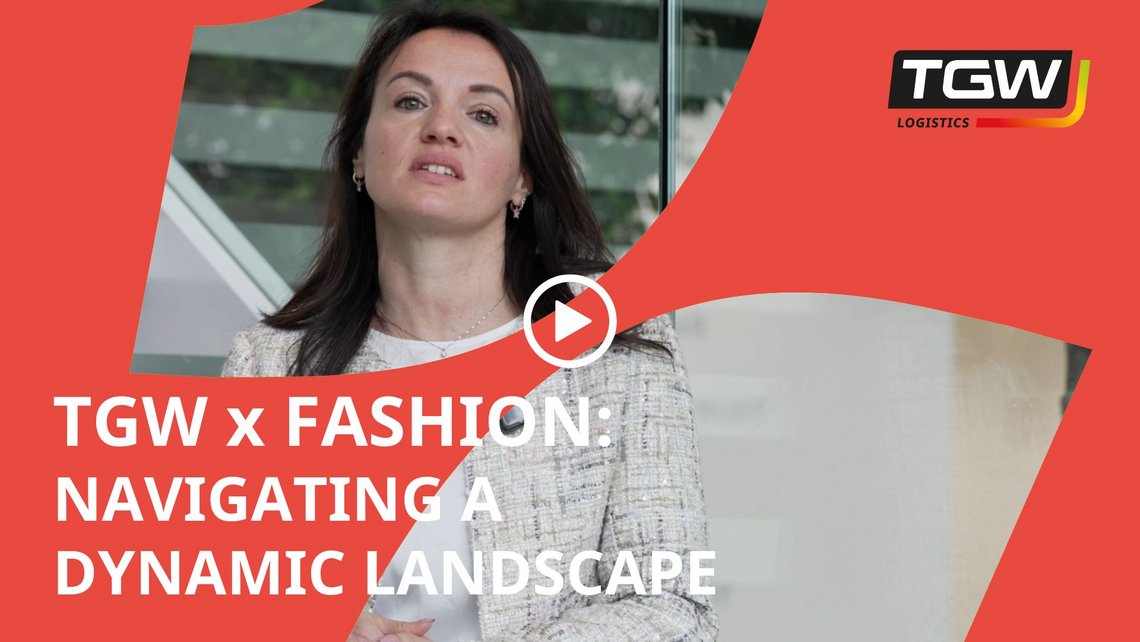 Video teaser for the fashion campaign by TGW Logistics about navigating a dynamic landscape presented by Valentina Vivarelli