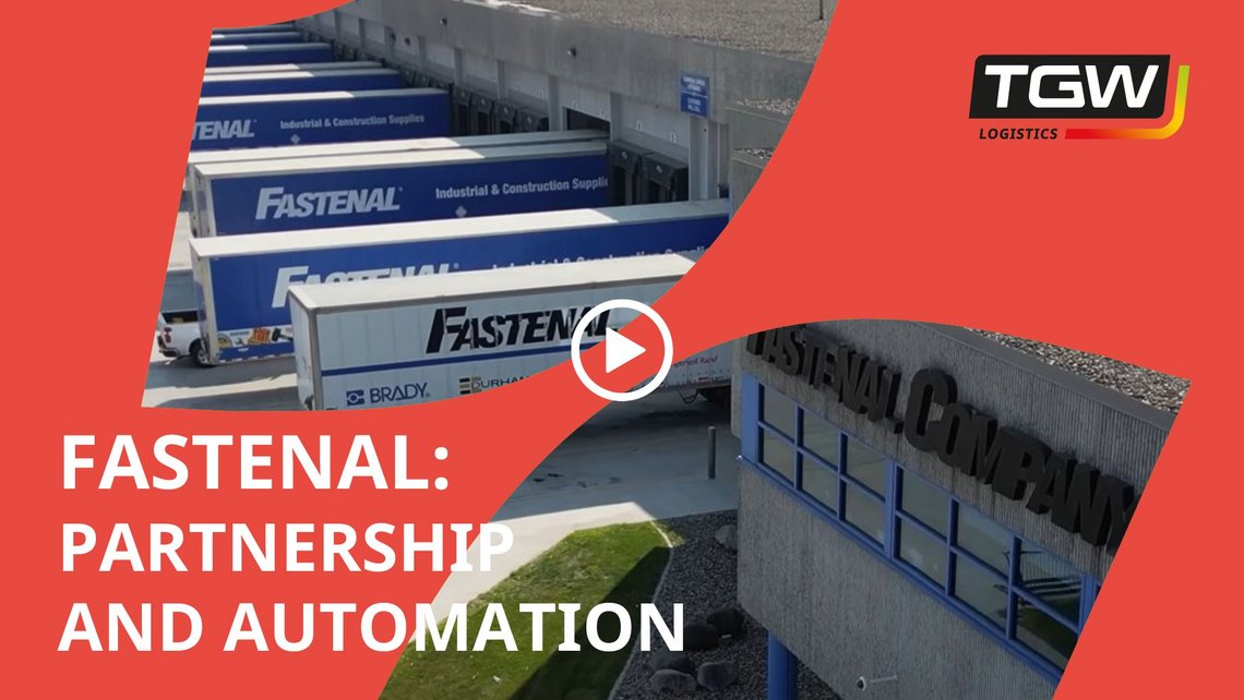 Video teaser for the Fastenal case study about the partnership and automation in the distribution center