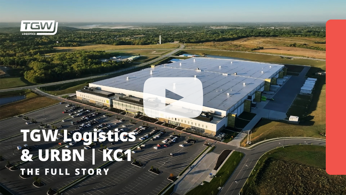 Video thumbnail for the full URBN KC1 warehouse automation story
