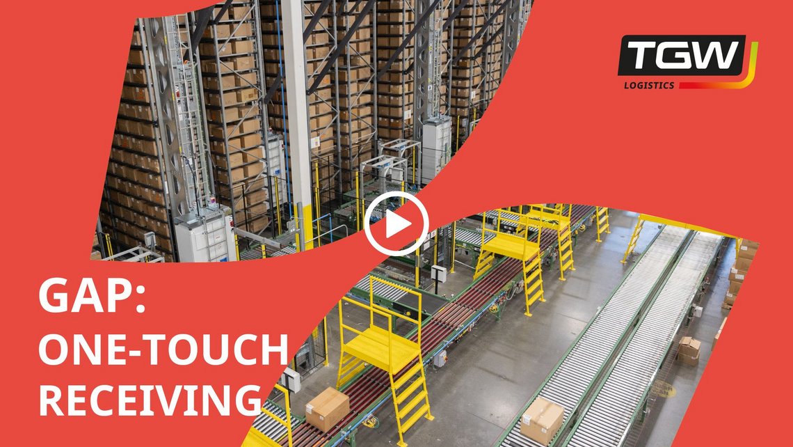 Video teaser for the GAP case study that focuses on one touch receiving in the distribution center
