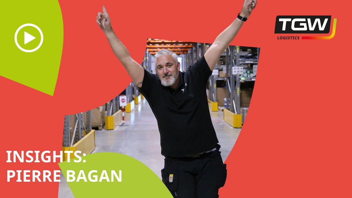 Video teaser for TGW Logistics employee Pierre Bagan gives insights into his professional career as a Field Service Engineer