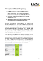 TGW Pressemitteilung Geschäftsjahr 2024/25