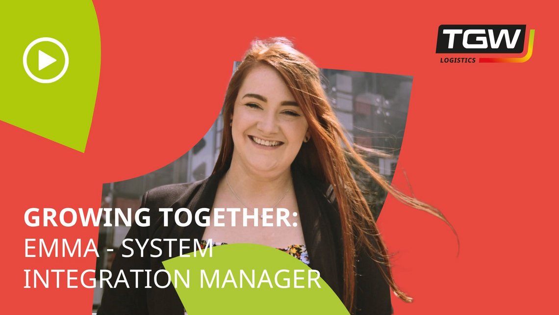 Video teaser forTGW Logistics employee Emma Cassie gives insights into her role as a System Integration Manager