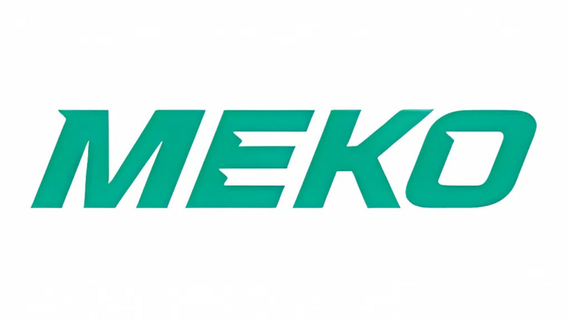 Green logo from the automotive spare parts specialist MEKO