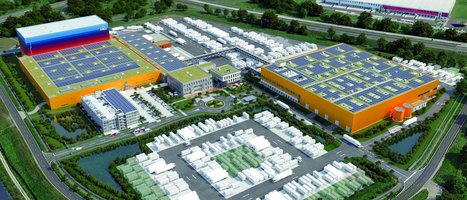 [Translate to North America:] Rendering dm-drogerie markt Wustermark (© dm drogerie-markt)