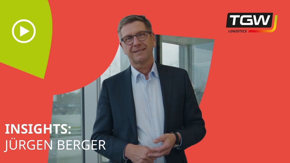 Video teaser for TGW Logistics employee Jürgen gives insights about his role as Global Learning Development Manager within the organization