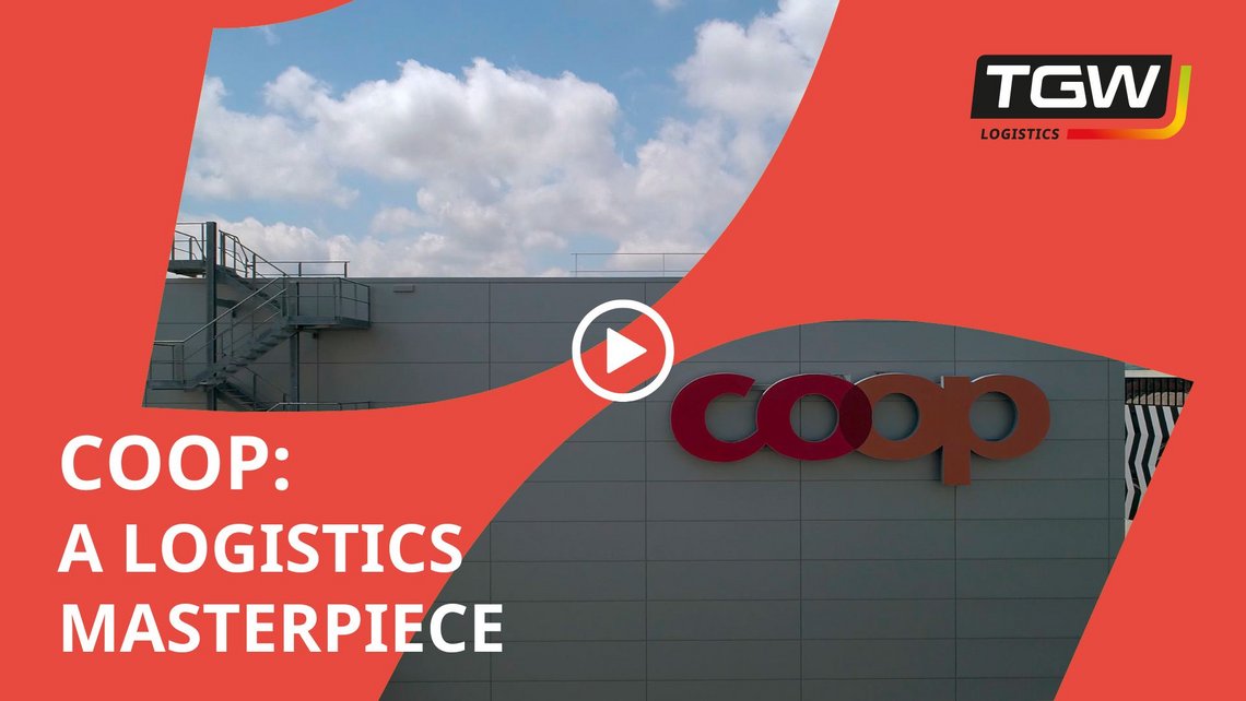 Video teaser for the Coop case study about the logistics masterpiece inside the distribution center