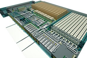 Rendering del centro logístico