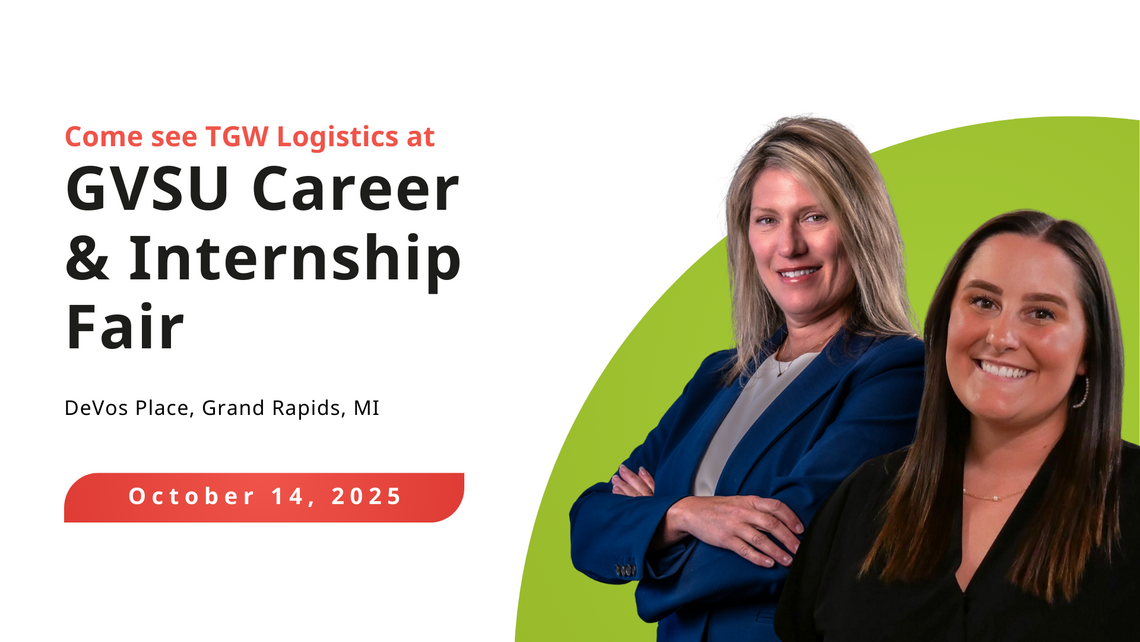Graphic inviting people to join us at the GVSU Career & Internship Fair on October 14 at DeVos Place