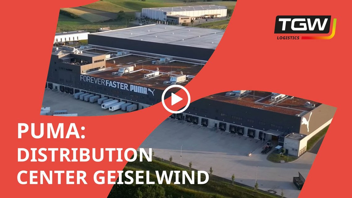 Video teaser for the Puma case study about the automated distribution center in Geiselwind