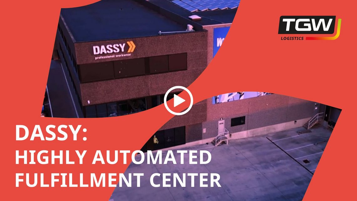 Video teaser for the Dassy case study about the highly automated fulfillment center